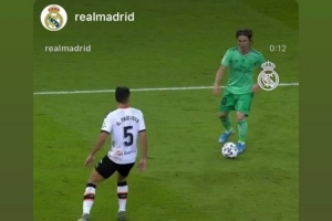 认可！莫德里奇晒自己与维尼修斯外脚背射门对比视频