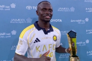 传射建功！马内当选利雅得胜利2-0吉达联合全场最佳球员