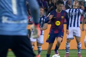 这球感绝了！佩德里丝滑带球过人，皇社球员起身无奈摊手