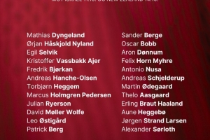 挪威新一期大名单：哈兰德、厄德高领衔，索尔洛特、拉尔森入选