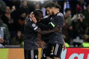 卡拉巴赫：！欧冠2轮后前6名保持全胜，前5名五大联赛各占1支