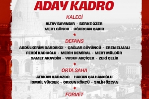 土耳其世预赛名单：恰尔汗奥卢、居勒尔、伊尔迪兹、乌尊在列