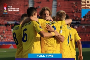 世青赛乌克兰2-1击败巴拉圭，2胜1平小组头名晋级16强