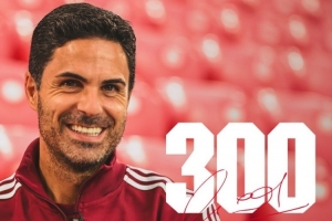 阿尔特塔迎来执教枪手300场里程碑，阿森纳晒海报：非凡的成就