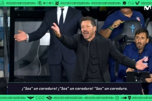 朗格莱两黄变一红离场，西蒙尼怒吼裁判：你真是厚颜无耻！