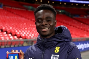 世界波破门！萨卡当选对阵威尔士一役英格兰队内最佳球员