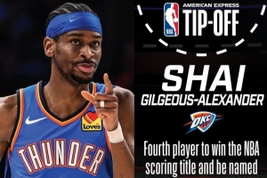 得分+双料MVP+总冠军！NBA官推晒亚历山大上赛季成就 预热揭幕战