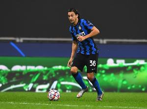 国米官方：达米安左腿比目鱼肌拉伤