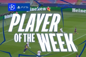 上演巴萨生涯首个帽子戏法！欧冠官方：费尔明当选本轮最佳球员