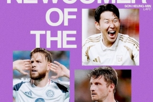 美职联最佳新援候选名单：孙兴慜领衔，德雷尔在列