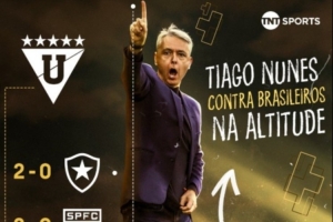 厄瓜多尔基多体育大学解放者杯连斩巴甲球队，距决赛一步之遥