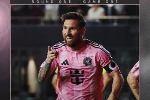 毫无悬念！官方：梅西当选全场最佳，梅开二度率队季后赛开门红