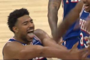 这不值得一份高价续约？格莱姆斯接马克西传球干拔三分准绝杀黄蜂