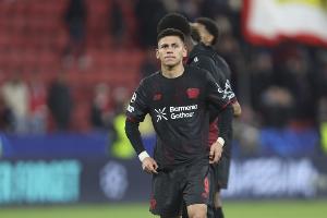 难练级！19岁埃切维里德国杯枯坐板凳，加盟药厂2个月仅上127分钟