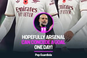 ️瓜帅：争冠？希望阿森纳有一天能丢一球吧，这可不容易