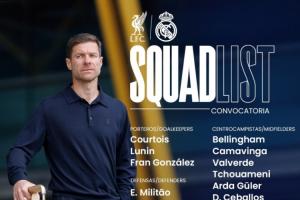 将战红军！皇马名单：姆巴佩领衔，阿诺德战旧主，马斯坦托诺伤缺